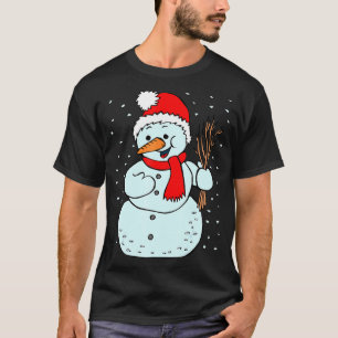 Snowman Winter Costume Snowwomen Snowperson T-shirt