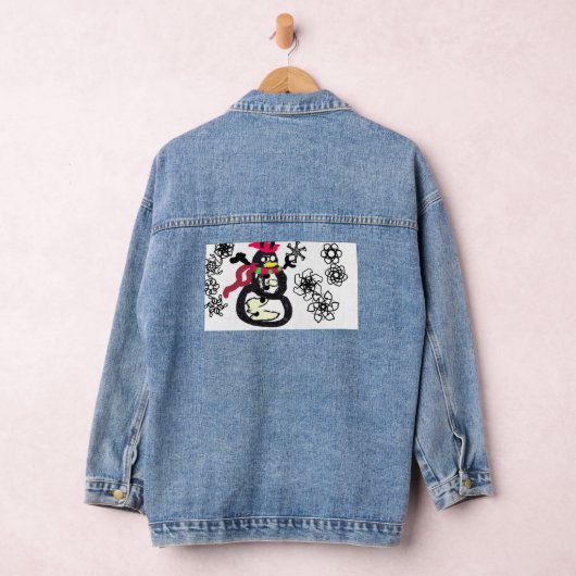 Snowman winter  denim jacket (Hangar)
