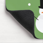 Snowman Winter Festive Holiday Snow Muismat (Hoek)