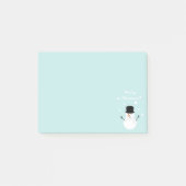 Snowman Winter Festive Holiday Snow Post-it® Notes (Voorkant)