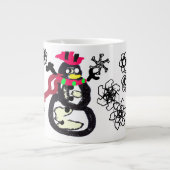 Snowman winter  grote koffiekop (Voorkant)
