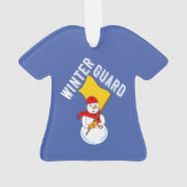 Snowman Winter Guard Metal Ornament (achterkant)