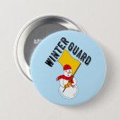 Snowman Winter Guard Ronde Button 7,6 Cm (Voorkant /achterkant)