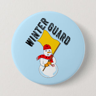 Snowman Winter Guard Ronde Button 7,6 Cm