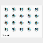 Snowman Winter Holiday laat het sneeuwen Hart Sticker (Vel)