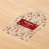 Snowman Winter Holiday - Merry Christmas Acryl Uitnodigingen (Laagn)