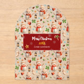 Snowman Winter Holiday - Merry Christmas Acryl Uitnodigingen (Voorkant)