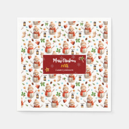 Snowman Winter Holiday - Merry Christmas Servet