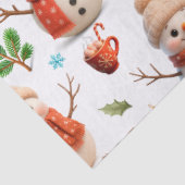 Snowman Winter Holiday - Merry Christmas Tissuepapier (Detail)