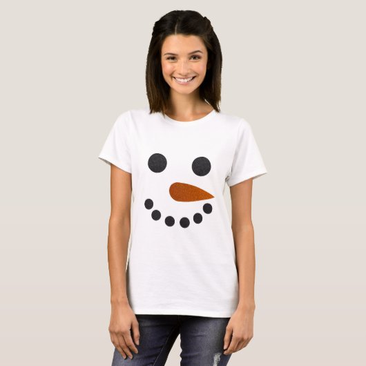 Snowman Winter Holiday Shirt Cute Gift (Voorkant volledig)