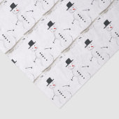 Snowman Winter Holiday Xmas Gift Retro  Tissuepapier (Detail)