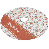 Snowman Winter Holidays - Merry Christmas Fleece Kerstboom Rok (Gekanteld)