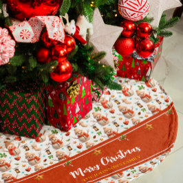 Snowman Winter Holidays - Merry Christmas Fleece Kerstboom Rok