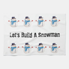 Snowman Winter Keuken Handdoek