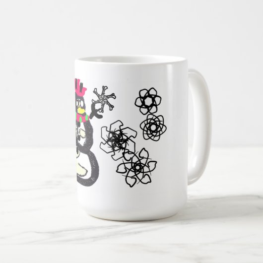 Snowman winter  koffiemok (Voorkant rechts)