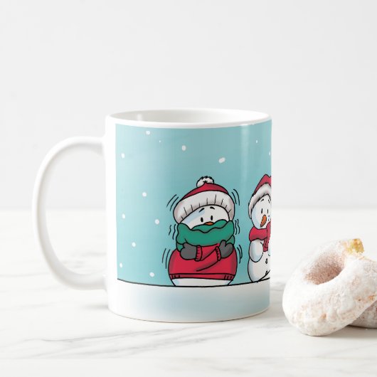 Snowman Winter Mok - Gerda Steiner Design (Met donut)