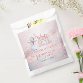 Snowman Winter ONEderland 1e verjaardag Bedankzakje (Gezegeld)