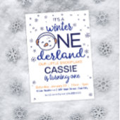 Snowman Winter ONEderland Uitnodiging