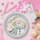 Snowman Winter Paper Bord Party Supplies (Feest)