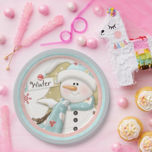 Snowman Winter Paper Bord Party Supplies (Feest)