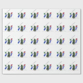 Snowman Winter Scene Cadeaupapier (Vlak)