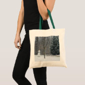 Snowman Winter Sneeuwscene van de buren Tote Bag (Voorkant (product))
