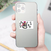 Snowman winter  sticker (Telefoon)