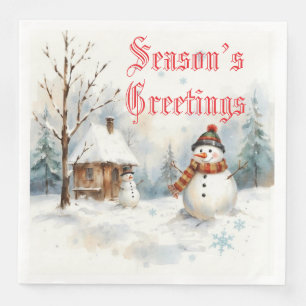 Snowman Winter-thema Servet
