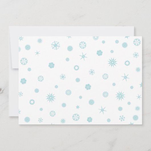 Snowman Winter verjaardagsfeestje uitnodigt Kaart (Achterkant)