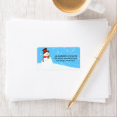 Snowman Winter Wonderland Adresetiketten Etiket (Insitu)