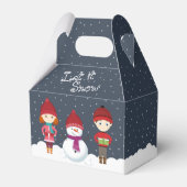 Snowman Winter Wonderland Bedankdoosjes (Voorkant Zijde)