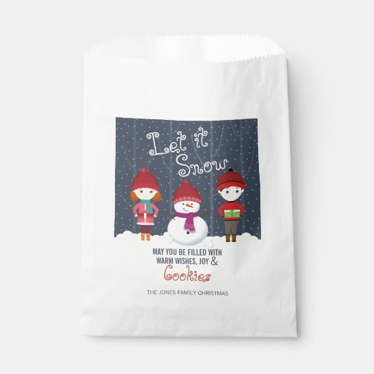 Snowman Winter Wonderland Bedankzakje (Voorkant)