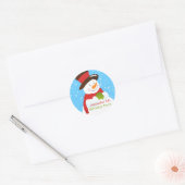 Snowman Winter Wonderland Birthday Sticker (Envelop)