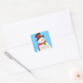 Snowman Winter Wonderland Birthday Sticker (Envelop)