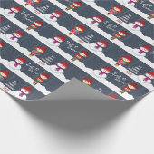 Snowman Winter Wonderland Cadeaupapier (Hoek)