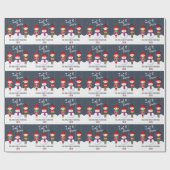 Snowman Winter Wonderland Cadeaupapier (Vlak)