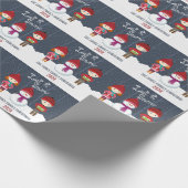 Snowman Winter Wonderland Cadeaupapier (Hoek)
