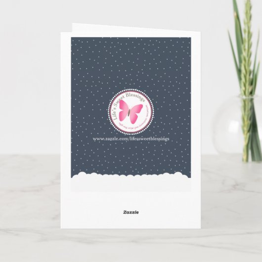 Snowman Winter Wonderland Feestdagen Kaart (Achterkant)