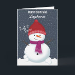 Snowman Winter Wonderland Feestdagen Kaart<br><div class="desc">Snowman Winter Wonderland laat het sneeuwen,  laat het sneeuwen,  laat het sneeuwen. Viel het seizoen met dit leuke en griezelige winterthema. Dit winterontwerp bestaat uit een leuke,  liefhebbende sneeuwman en twee vrolijke kinderen die gekleed zijn in hun warmste winterzweet. Haal de lol uit de accessoires,  cadeaus,  feestvieren en kantoorbenodigdheden.</div>