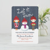 Snowman Winter Wonderland Kaart (Staand voorkant)