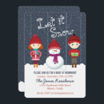 Snowman Winter Wonderland Kaart<br><div class="desc">Snowman Winter Wonderland laat het sneeuwen, laat het sneeuwen, laat het sneeuwen. Viel het seizoen met dit leuke en griezelige winterthema. Dit winterontwerp bestaat uit een leuke, liefhebbende sneeuwman en twee vrolijke kinderen die gekleed zijn in hun warmste winterzweet. Haal de lol uit de accessoires, cadeaus, feestvieren en kantoorbenodigdheden.</div>