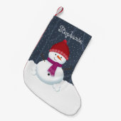 Snowman Winter Wonderland Kleine Kerstsok (Voorkant (Hangend))