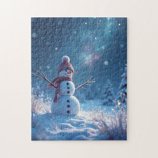 Snowman Winter Wonderland Legpuzzel (Verticaal)