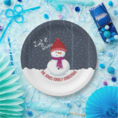 Snowman Winter Wonderland Papieren Bordje (Feest)