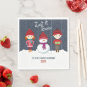Snowman Winter Wonderland Servetten (Insitu)