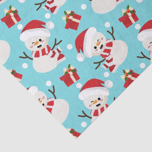 Snowman Winter Wonderland Tissuepapier (Detail)