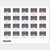 Snowman Winter Wonderland Vierkante Sticker (Vel)