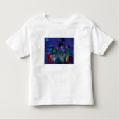 Snowman Wintertime Kunst lezen Kinder Shirts (Voorkant)