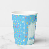 Snowman Wintertime Party Dinner Holiday Paper Cups Papieren Bekers (Rechts)