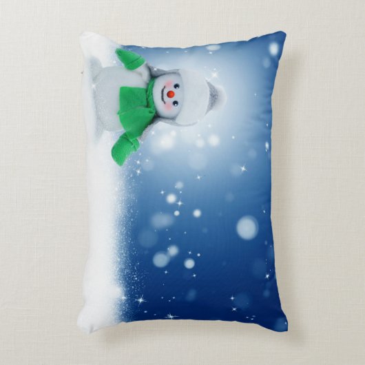 Snowman Wishes Decoratief Kussen (Voorkant(Verticaal))